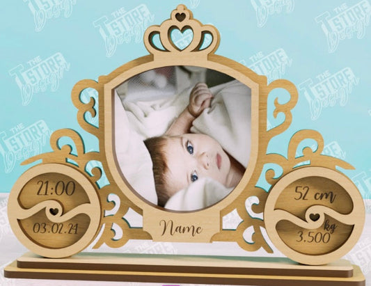 Cadre photo pour Bébé Personnalisé – Souvenir Unique de Naissance