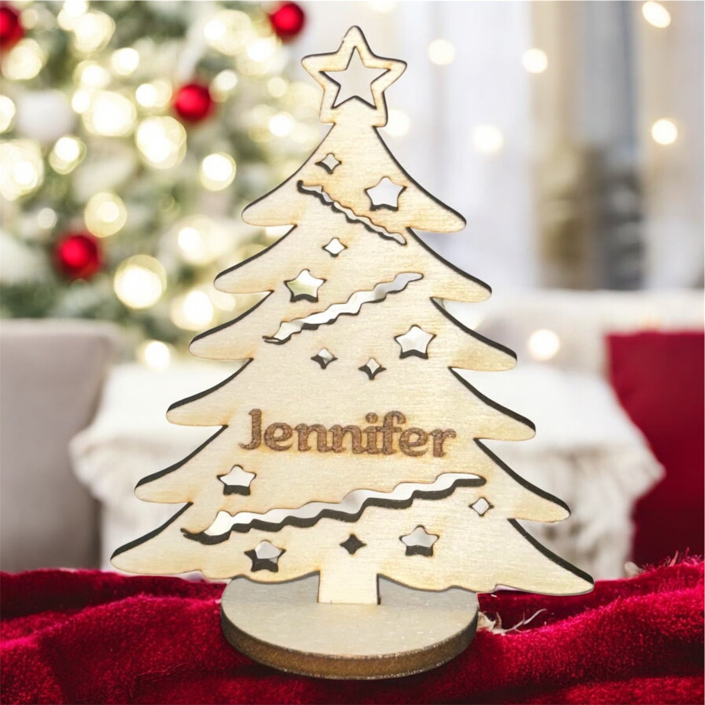 đ Sapin de table personnalisĂ© avec prĂ©nom â CrĂ©ation unique