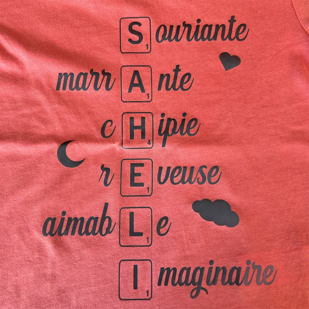 T-shirt personnalisé avec flocage Ô cadeau unique