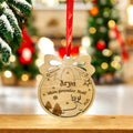 🎁 Boule de Noël en bois personnalisée – Un souvenir unique pour votre sapin ! Ô cadeau unique