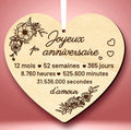 Carte cœur personnalisée – Joyeux Anniversaire Ô cadeau unique