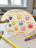 Palette de peinture personnalisée 🎨  -fin scolaire Ô cadeau unique