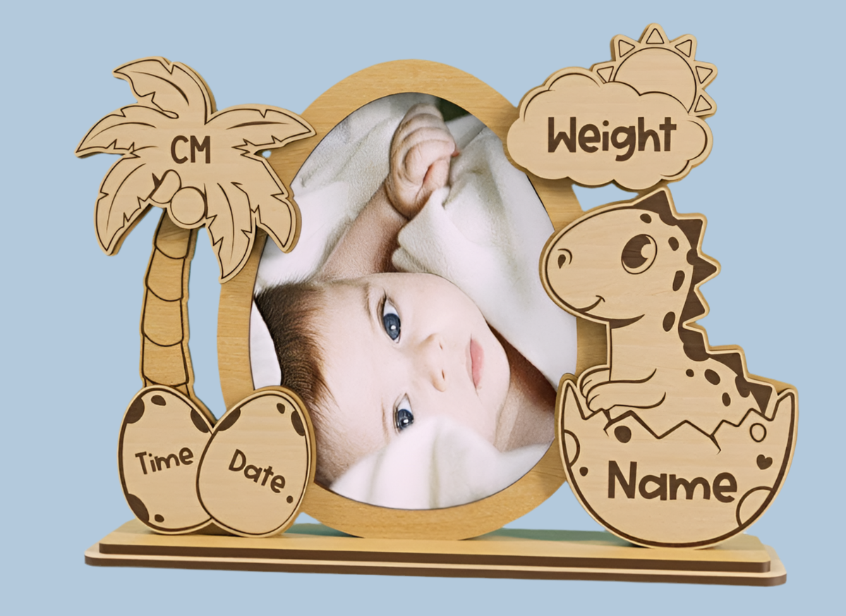 Cadre photo pour Bébé Personnalisé – Souvenir Unique de Naissance