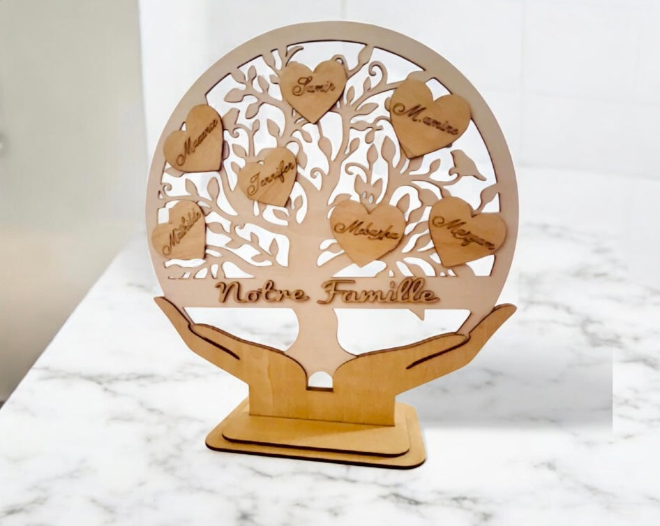 🌳 

Arbre de Vie en Bois Personnalisé – Avec ou Sans Support Ô cadeau unique