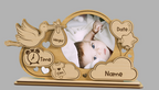 Cadre photo pour Bébé Personnalisé – Souvenir Unique de Naissance Ô cadeau unique