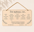 Pancarte personnalisée avec mots doux en bois Ô cadeau unique