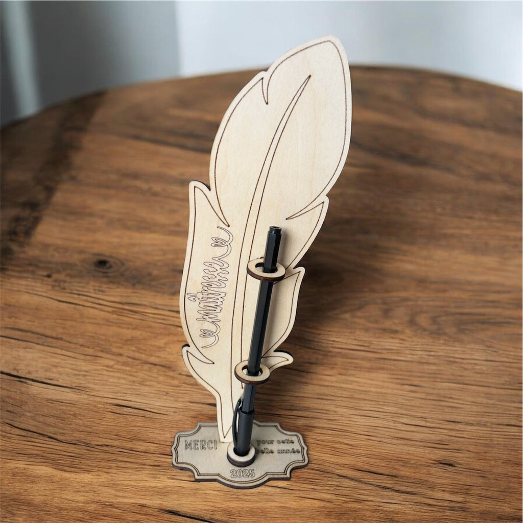 ✨ – Cadeau personnalisé en bois (message & nom au choix) Ô cadeau unique