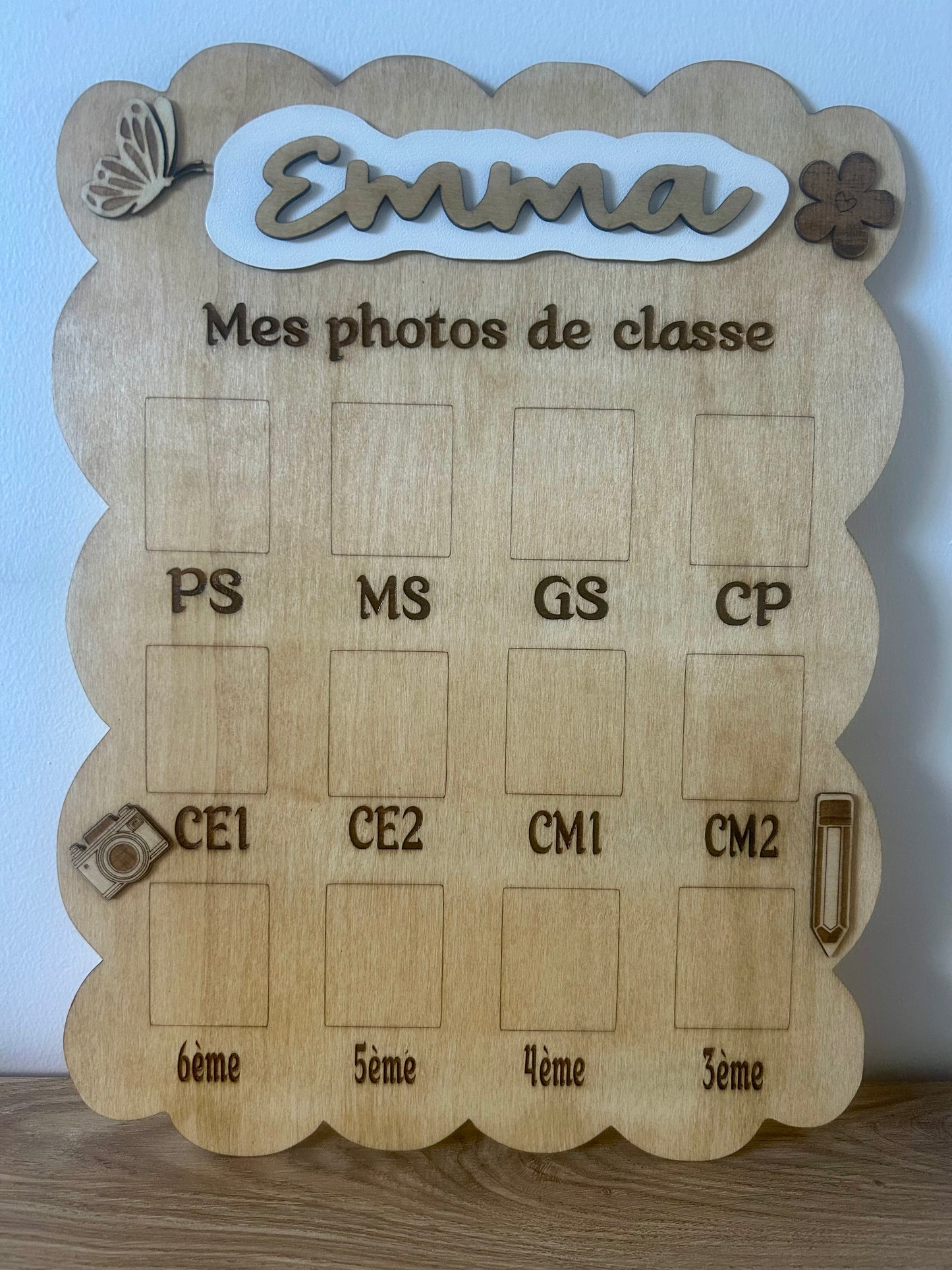 📸 Cadre Années Scolaires – De la Petite Section à la 3ème