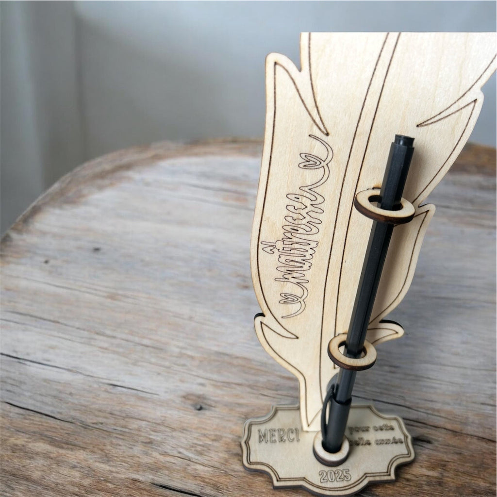 ✨ – Cadeau personnalisé en bois (message & nom au choix) Ô cadeau unique