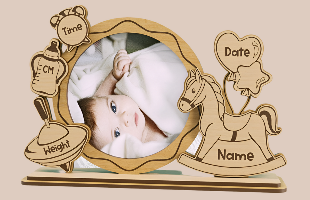 Cadre photo pour Bébé Personnalisé – Souvenir Unique de Naissance Ô cadeau unique