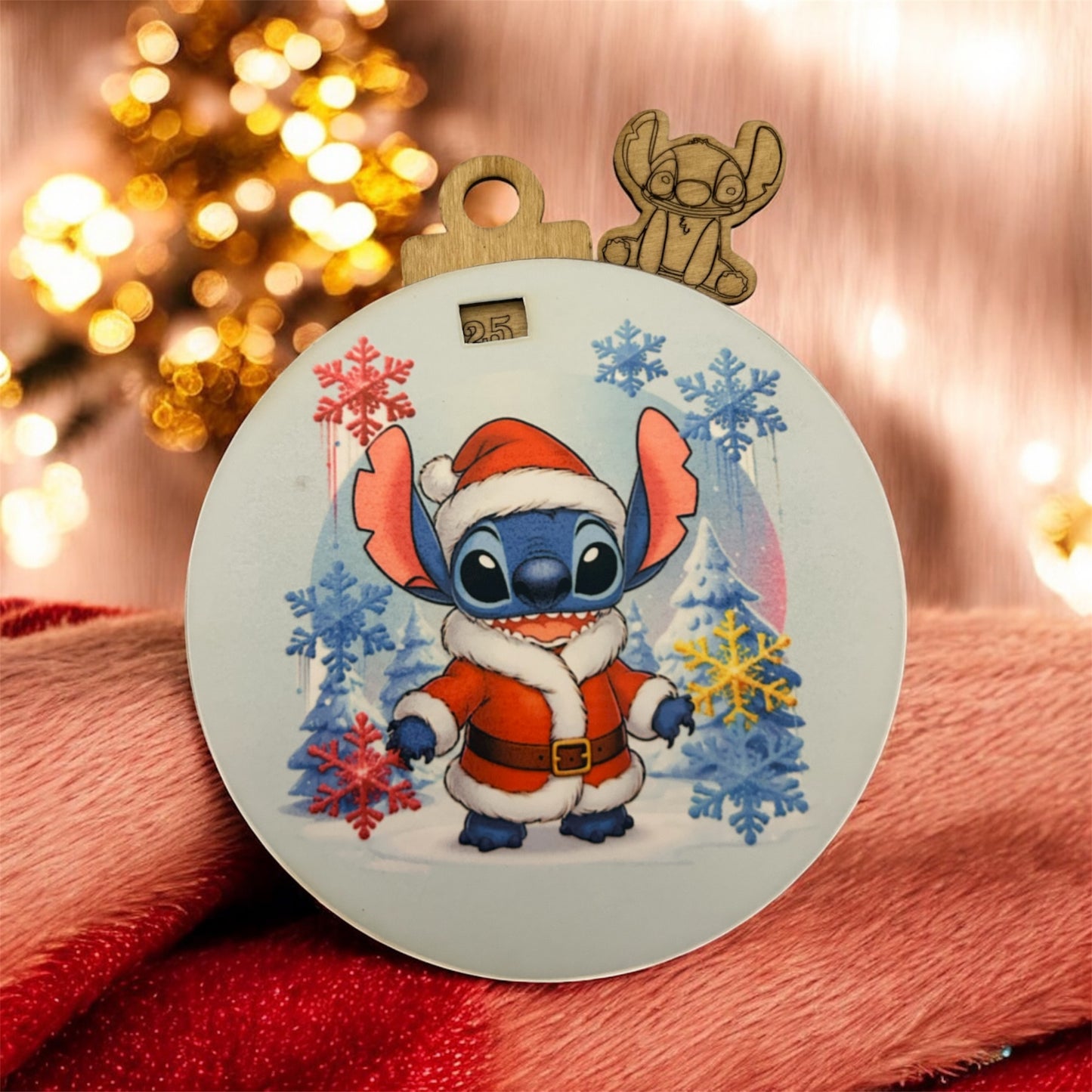 🎄 Calendrier compte à rebours de Noël en bois personnalisable 🎅