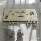 Calendrier d’Anniversaires en Bois Personnalisé 🎂❤️ Ô cadeau unique