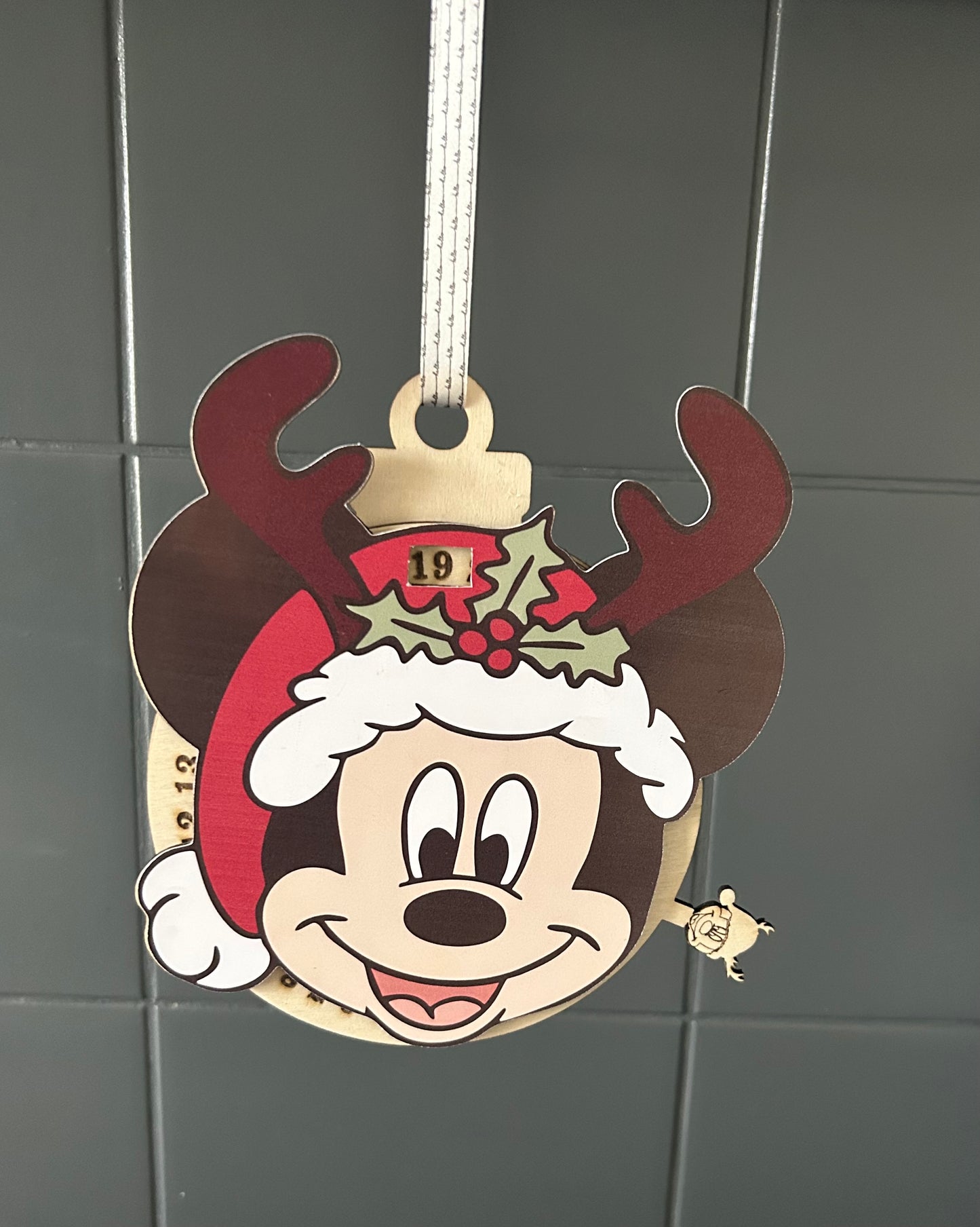 🎄 Calendrier compte à rebours de Noël en bois personnalisable 🎅