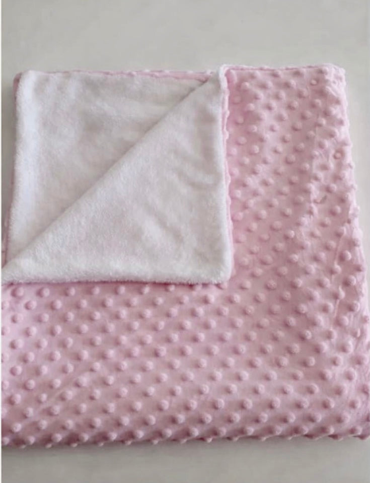 🩵 Couverture Bébé Minky Personnalisée Ô cadeau unique