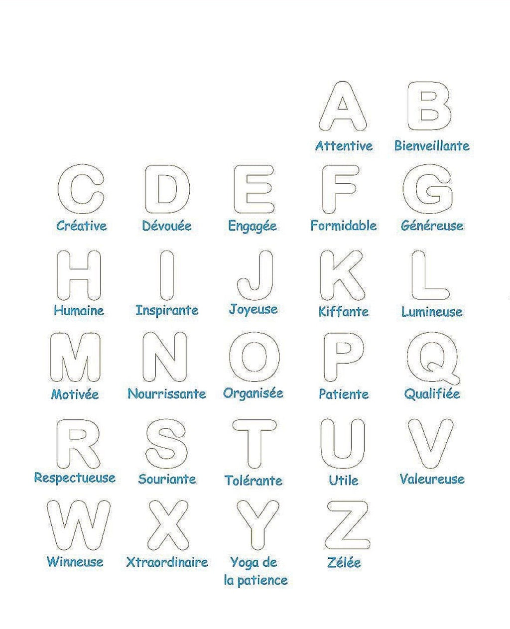 🪵 Tableau abécédaire personnalisé – cadeau de fin d’année Ô cadeau unique