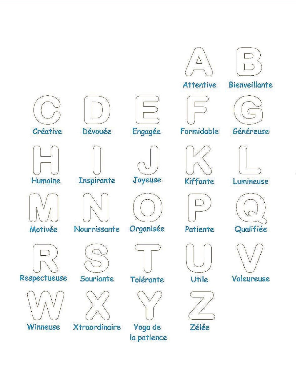 🪵 Tableau abécédaire personnalisé – cadeau de fin d’année Ô cadeau unique