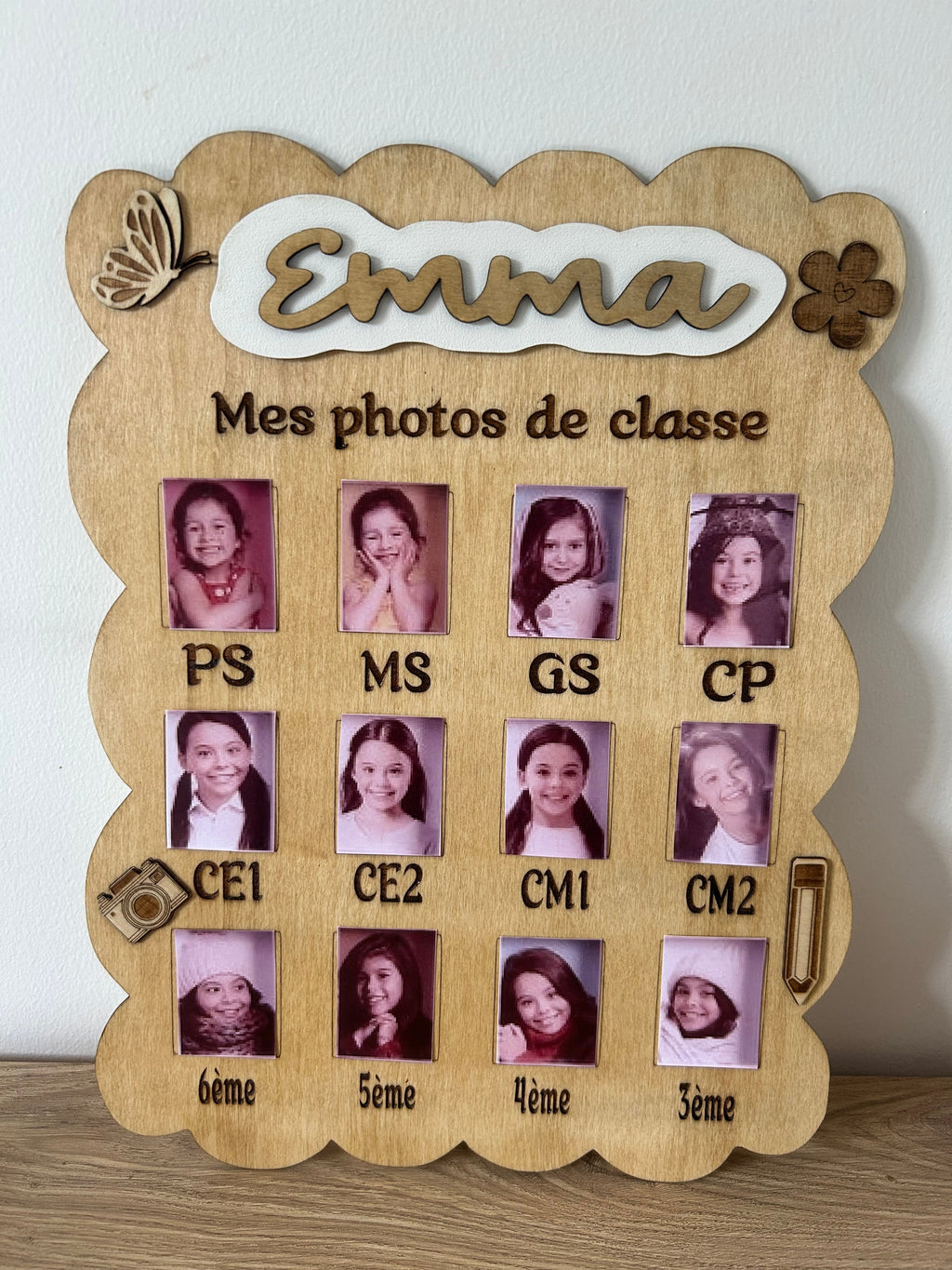📸 Cadre Années Scolaires – De la Petite Section à la 3ème Ô cadeau unique