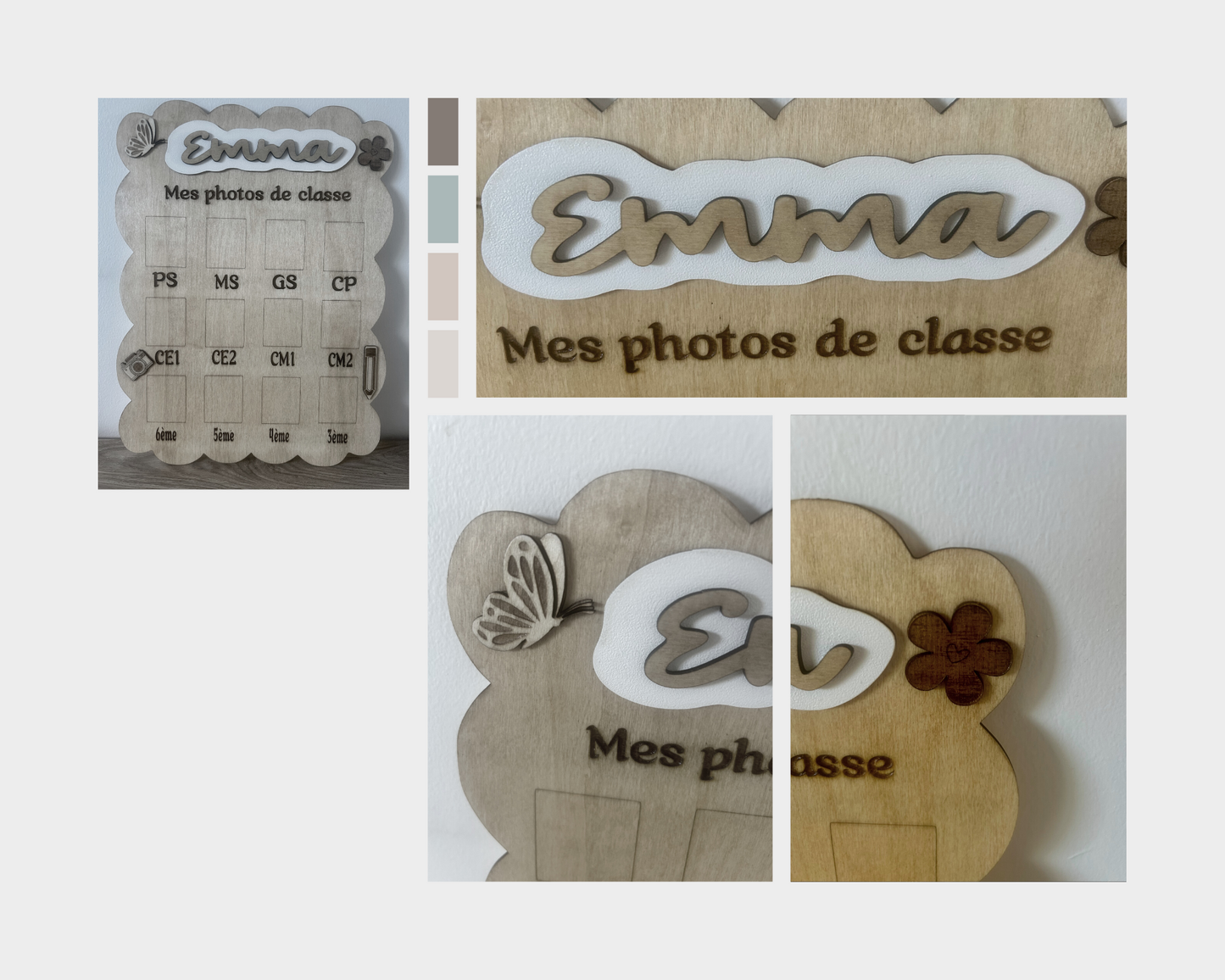 📸 Cadre Années Scolaires – De la Petite Section à la 3ème