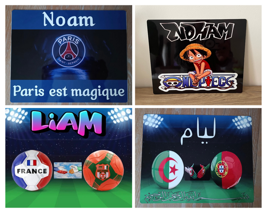 Plaque en Métal Personnalisée – Pour Portail, Chambre ou Animaux
