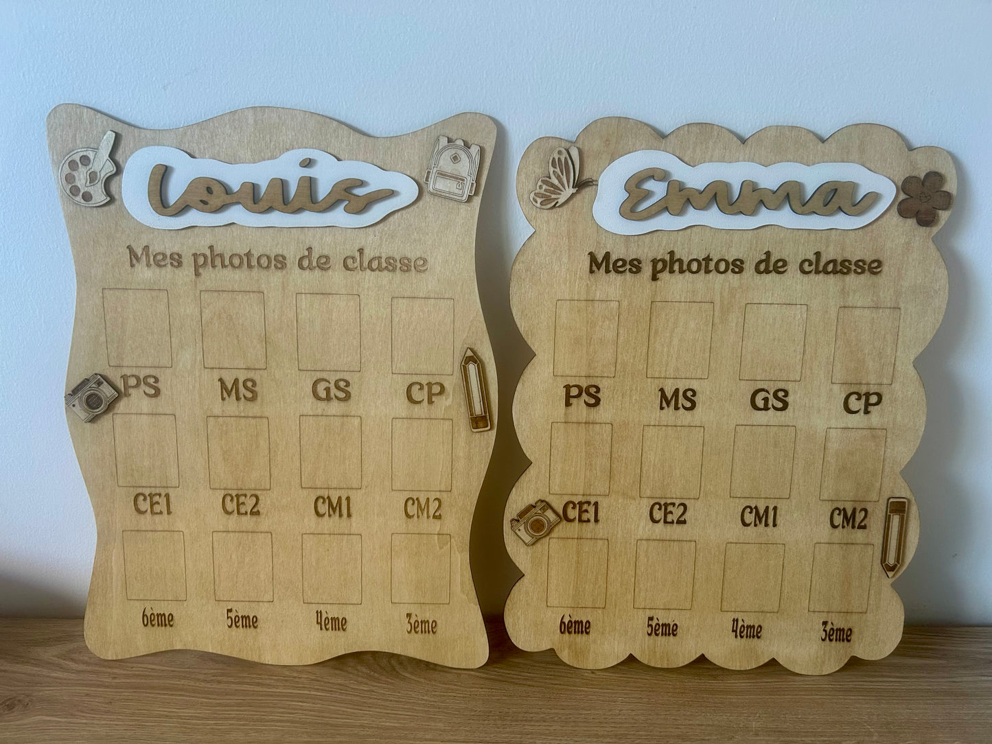 📸 Cadre Années Scolaires – De la Petite Section à la 3ème