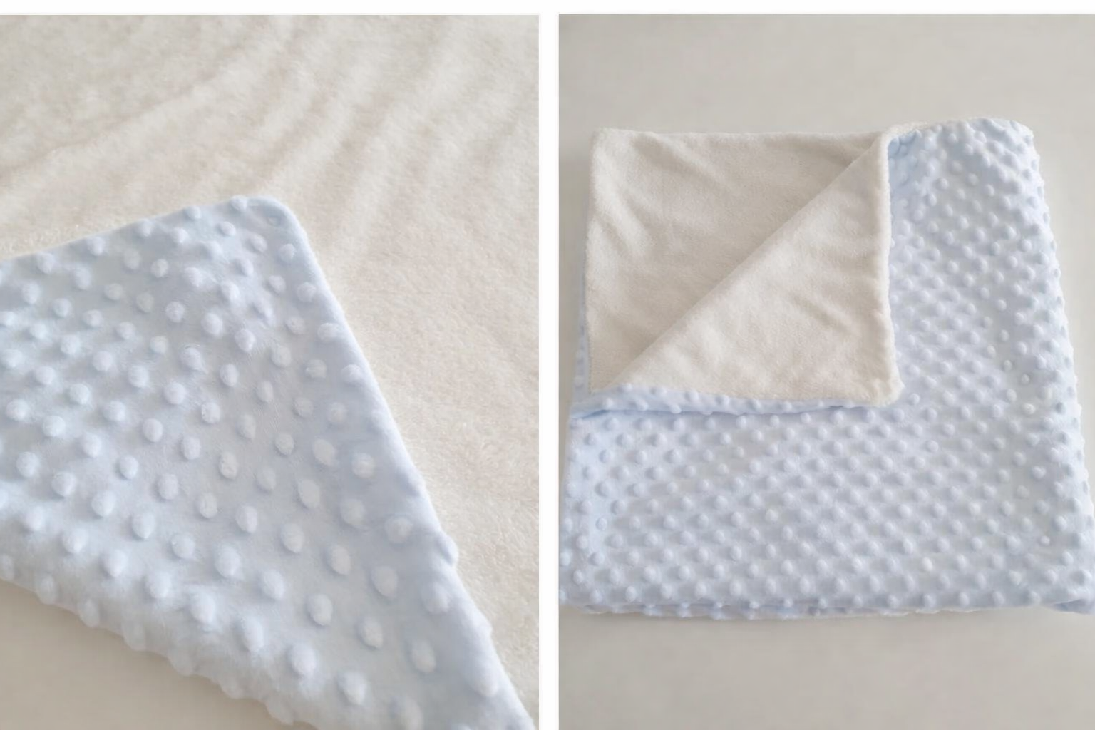 🩵 Couverture Bébé Minky Personnalisée Ô cadeau unique