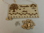 Calendrier d’Anniversaires en Bois Personnalisé 🎂❤️ Ô cadeau unique