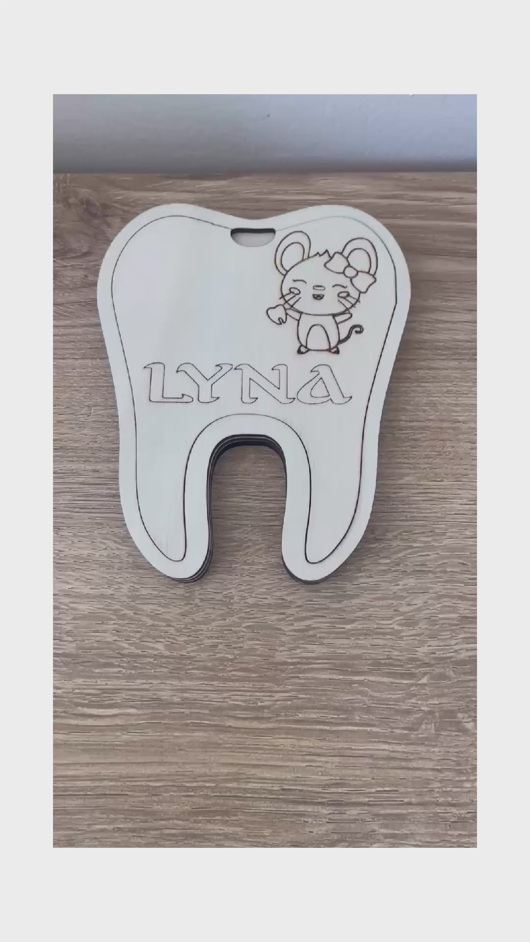 Boîte à dent de lait personnalisable – Avec prénom et date