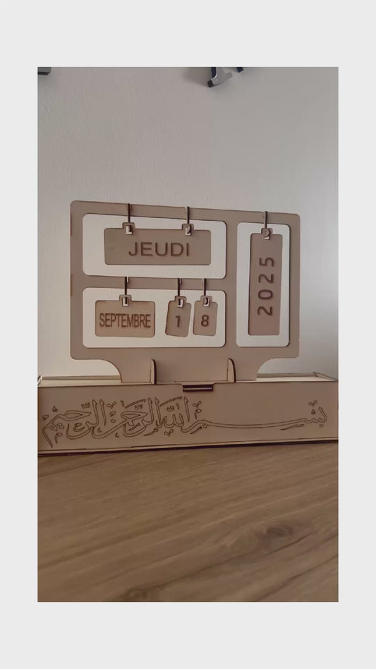 calendrier perpétuel amovible