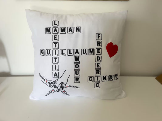 Coussins scrabble personnalisés  : l’art de décorer avec émotion