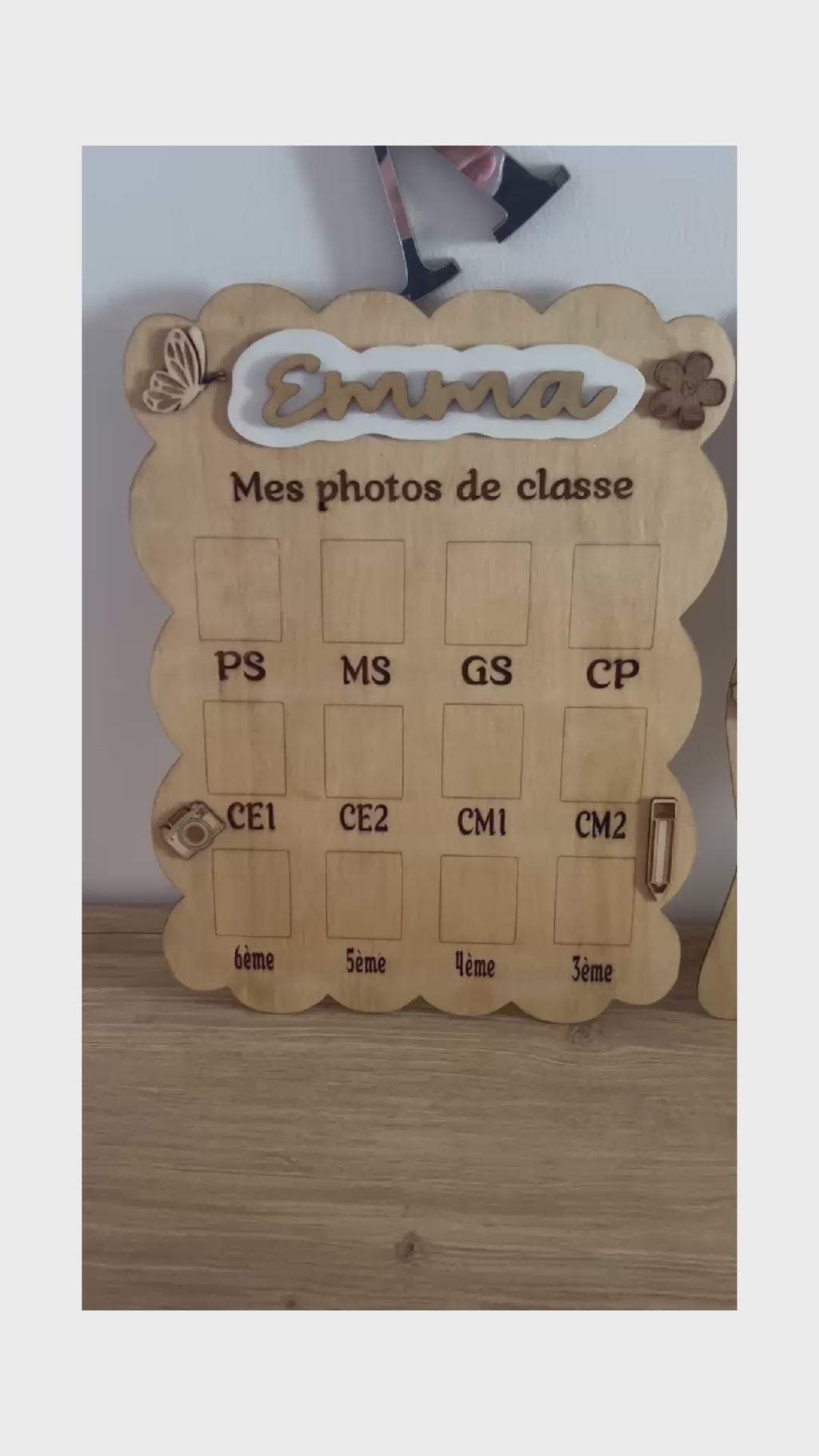 📸 Cadre Années Scolaires – De la Petite Section à la 3ème