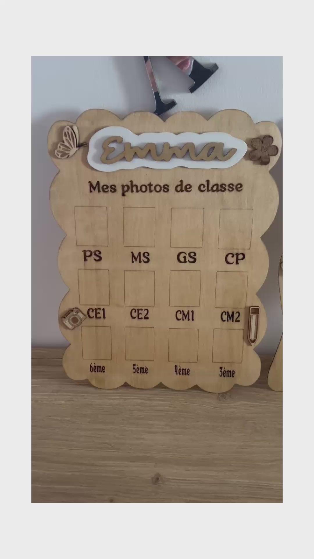 📸 Cadre Années Scolaires – De la Petite Section à la 3ème